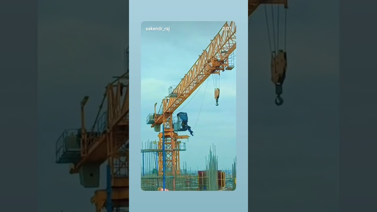 😋😋tower crane## maintenance work## 🤫🤫chup chap q khdi😱😱😱 