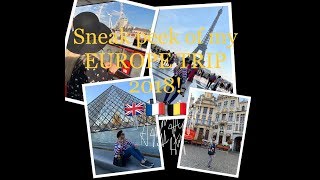 #55: Sneak peek of my EUROPE TRIP 2018!