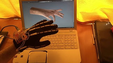 3D Blender hand controlled by Arduino glove