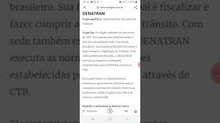 O Que Significa Denatran