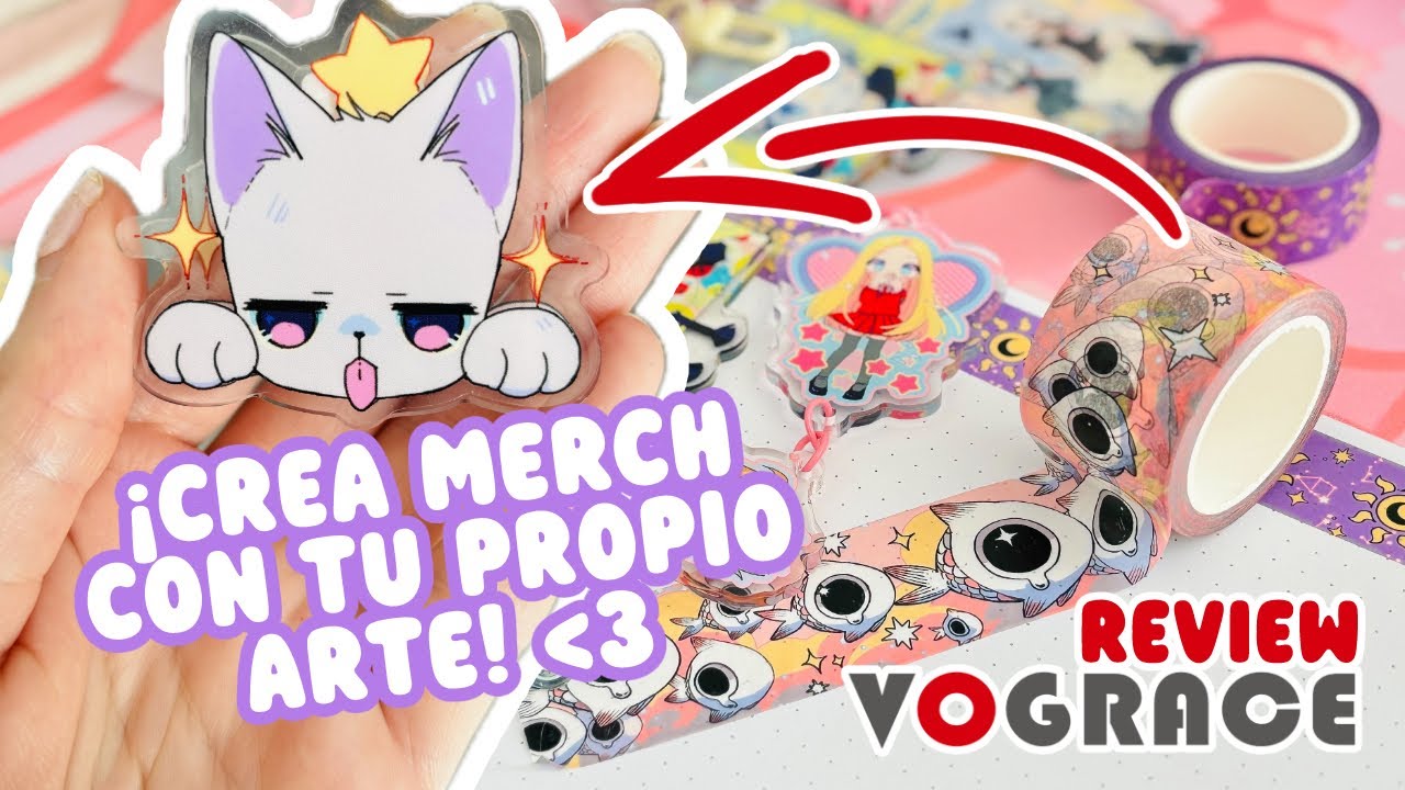 Crea tu propio MERCHANDISING para convenciones, ferias y más con @vograce