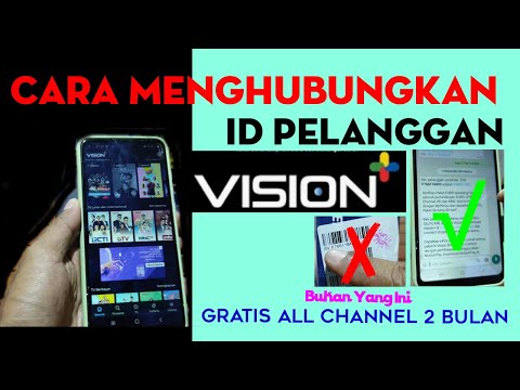 Cara Menghubungkan ID Pelanggan ke Aplikasi Vision Plus || Gratis Pake Euro 2021|| Part 3