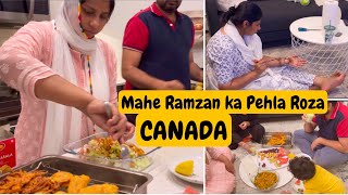 First Roza-Ramadan Vlog -Sehri to Iftar Routine in Canada