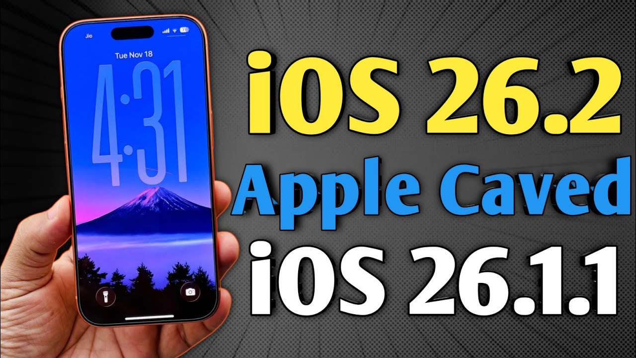 iOS 26.2 - Apple Caved | iOS 26.1.1 - YouTube