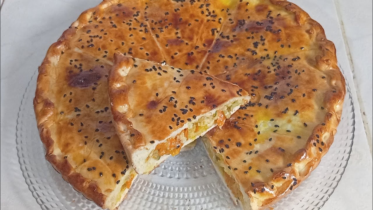 فطيرة محشية بحشو اقتصادي ،صحي وبنين رايحين وليداتك ياكلوا الخضرة بلا ما يفيقو 😉👌