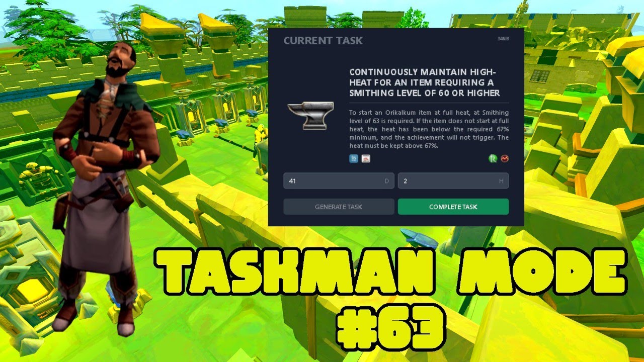 #RS3 Journey Of Taskman Micks #63 (#runescape 3 Taskman Mode) - YouTube