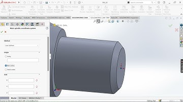 Getting Started with SOLIDWORKS CAM - Create coordinate system