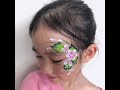 Double dip flower face painting tutorial