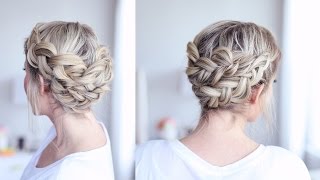 Braided Crown Tutorial for Medium Length Hair