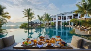 Chill Music | 🌻Fresh Morning at the Beachfront Resort | Feel the Seaside Calm🌴