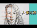 簡單人像比例畫法 | 初學者適用 | 廣東話教學(中文字幕) | 速寫素描