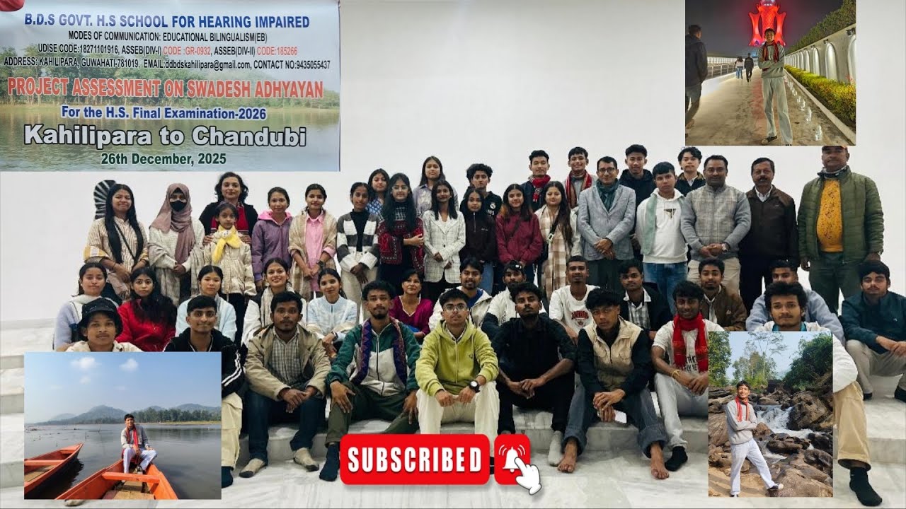 PROJECT ASSESSMENT ON SWADESH ADHYAYAN // Kahilipara to chandubi enjoy beautiful 😍❤️// sign language