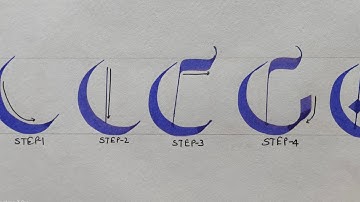 "G" gothic strokes tutorial/ gothic calligraphy completion for beginners/ improve your hand writing