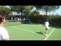 Educamp 2013 Matera: gioco attivitá nella disciplina del tennis