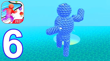 Rope-Man Run - Gameplay Part 6 All Levels 25-30 Max Level (Android, iOS) #6