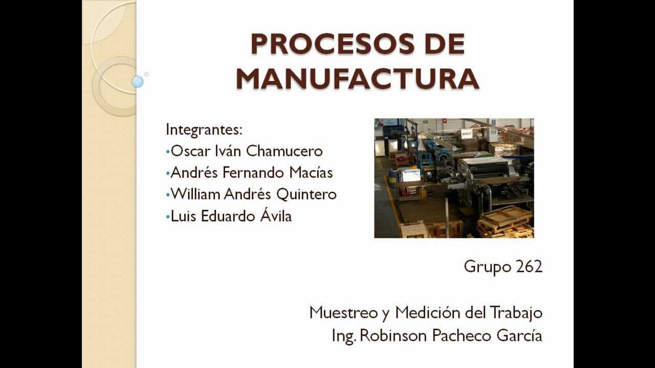 PROCESOS DE MANUFACTURA PARTE 1 UDISTRITAL.mp4 YouTube PROCESOS DE MANUFACTURA PARTE 1 UDISTRITAL.mp4 YouTube