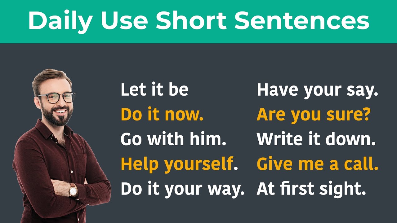 Most Common Daily use short sentences || Learn to speak English quickly || English Speaking Course