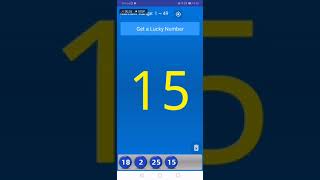 Lucky Numbers - Lottery (Demo) Android app screenshot 2
