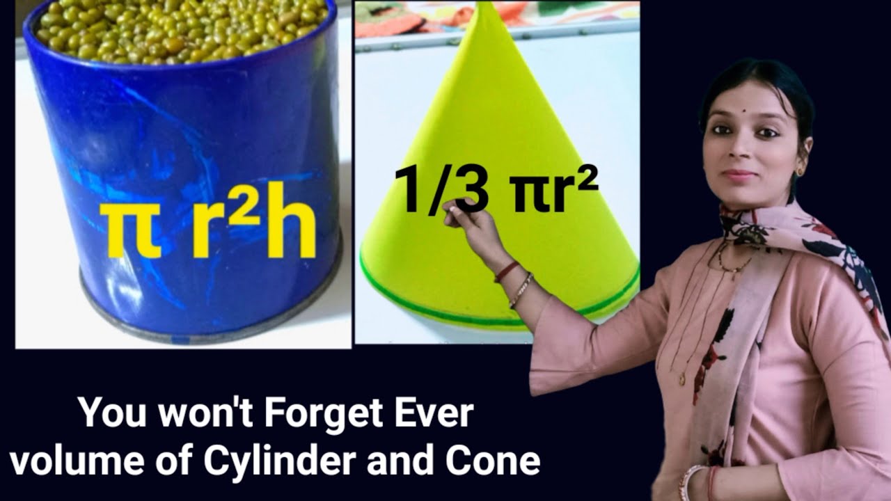 Volume Of a Cone and a Cylinder || Maths Activity - YouTube