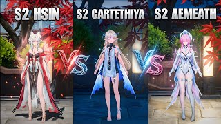 Who Has The Most BROKEN S2? (Hsin vs Cartethiya vs Aemath) - Wuthering Waves