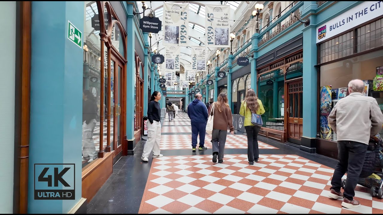 Exploring Birmingham Central Business District | 4K Autumn Walk 2025