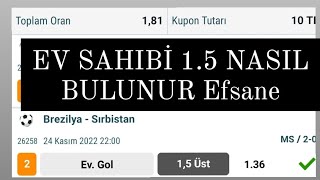 İDDAA EV SAHİBİ 1.5 ÜST TAKTİĞİ (GÜZEL SONUÇLAR )😱