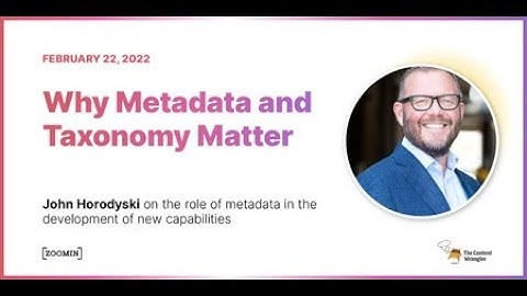Why Metadata Matters with John Horodyski