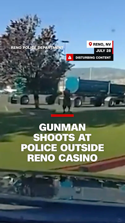 Newly released bodycam video shows gunman shoot at police outside Reno casino