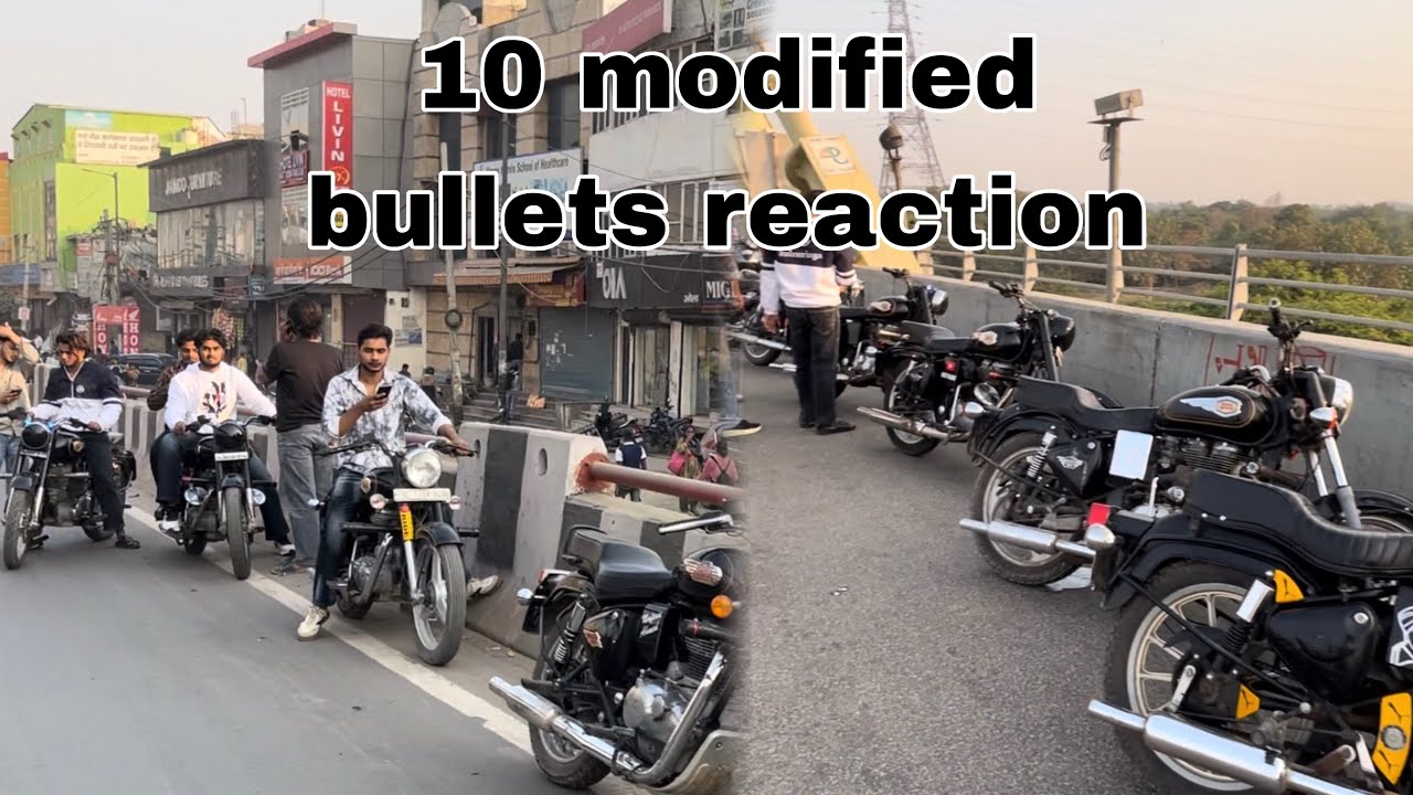 modified bullets on road | bullets pataka | modified bullet reaction