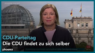 phoenix nachgefragt mit Anja Maier zum CDU-Parteitag am 08.05.24
