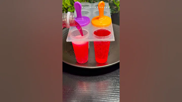 Raspberry popsicle homemade #homemade #popsicle #icecream #shorts