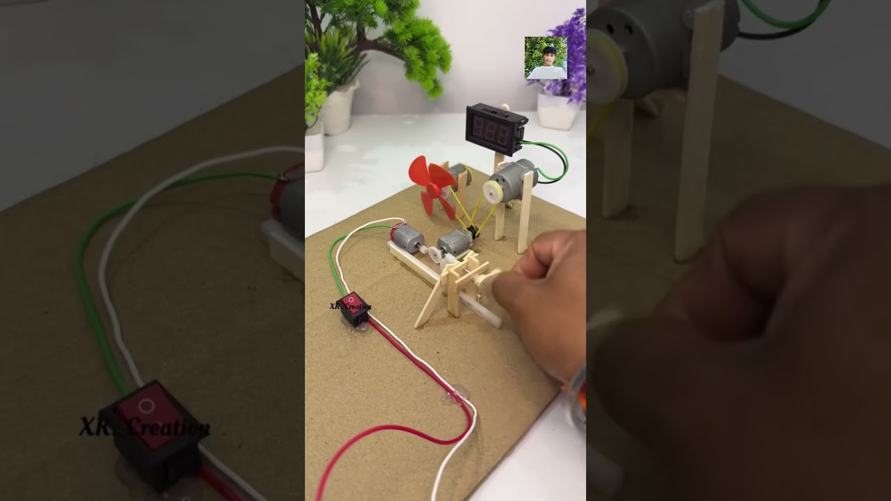 DIY Free Energy Generator Experiment?⚡🤔#ScienceExperiment #Innovation #HowItsMade #ytshorts #shorts
