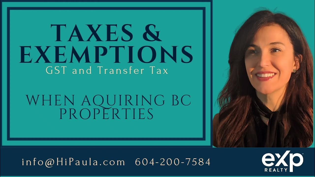 Property Transfer Tax, BC and Exemptions YouTube