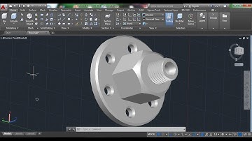 AutoCAD 3D, How to Create Compression Fitting Flange, AutoCAD Training