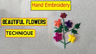 Rose Embroidery in Easy Way | Hand Embroidery | Embroidery & Cooking