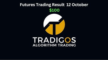 Algorithmic Futures Trading Results 12 October +$100 This week +$2666 October +$4094 || Tradigos
