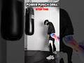 Boxing power punch drill✔️ #boxing #boxer #boxingcoach #boxingskills #boxingdrills