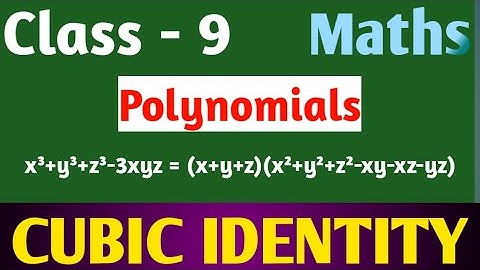 Algebraic Identity and Factorization || NCERT Class 9 Maths || Polynomials Chapter 2 Cubic Identity