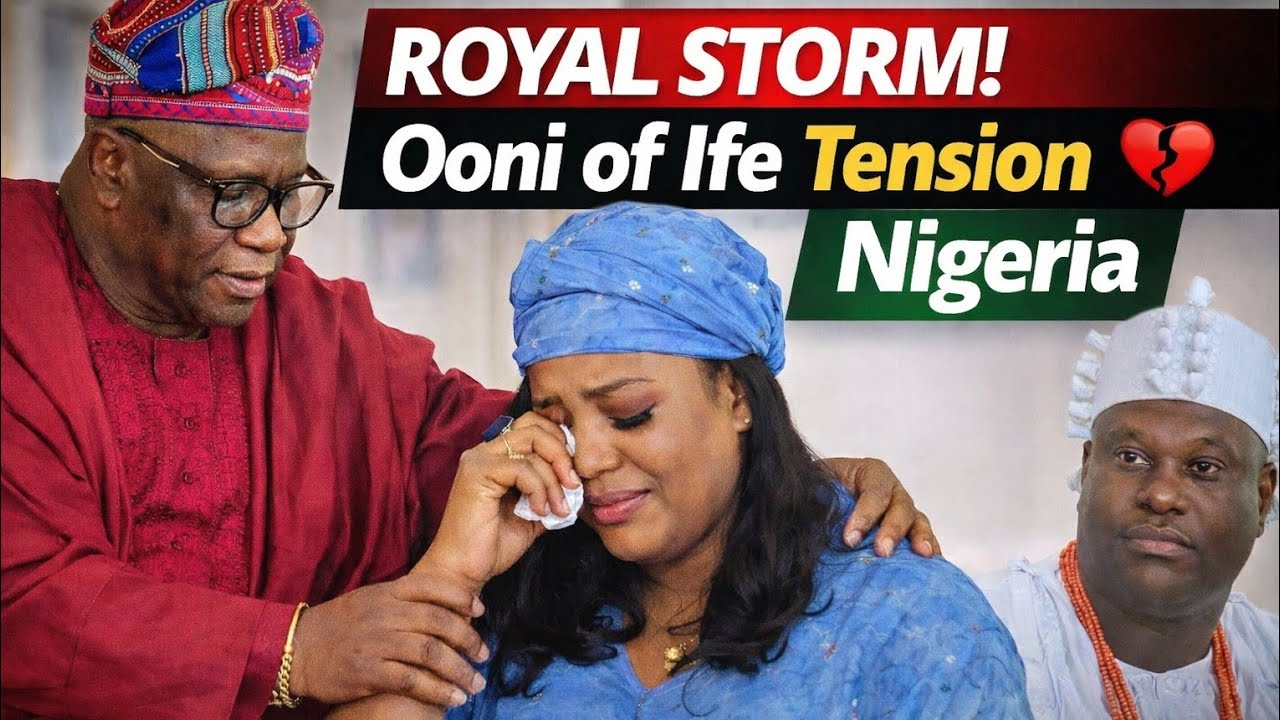 Ooni Of Ife Palace, Nigeria In Turmoil?  Pa Ropo Explodes As Queen Naomi Wêêps Over ÓGÚN Priestess