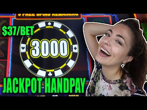 JACKPOT HANDPAY! $37/BET on Lightning Cash High Stakes w/Lady Luck HQ!