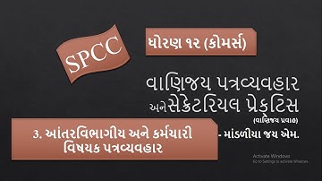 STD 12 (Com) SPCC PART-1 [CC]  CHAP 03 PART - 01