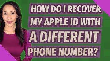 How do I recover my Apple ID with a different phone number?