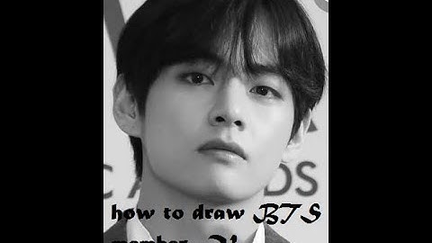 HOW TO USE GRID METHOD in Drawing Portraits Outline / BTS V Kim Taehyung in 5 minutes