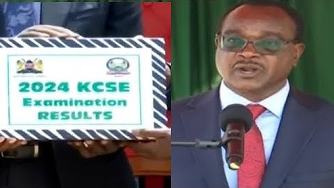 Education CS Julius Ogamba announces 2024 KCSE results at the Mitihani House in Nairobi //FULL VIDEO