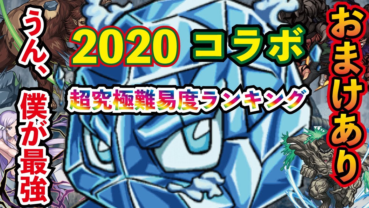 モンスト 超究極コラボ特集 超究極難易度ランキング みんなはいくつ勝てたかな ラスト地獄のおまけつき Youtube