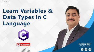 Learn Variables and Data Types in C Language - C Programming Training