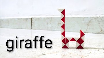 How to make a giraffe with snake cube 🧸🧸