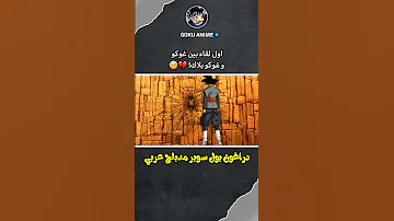 القاء الاول بين غوكو و غوكو بلاك مدبلج عربي دراغون بول سوبر مدبلج عربي 