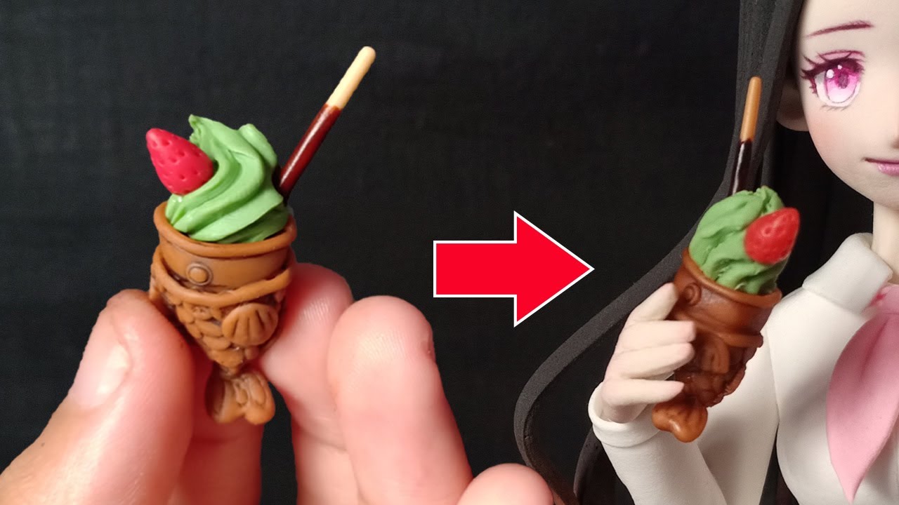 Miniature Taiyaki Ice Cream (ˆ ڡ ˆ)