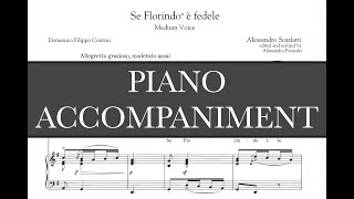 Se Florindo e fedele (A. Scarlatti) - G Major Piano Accompaniment